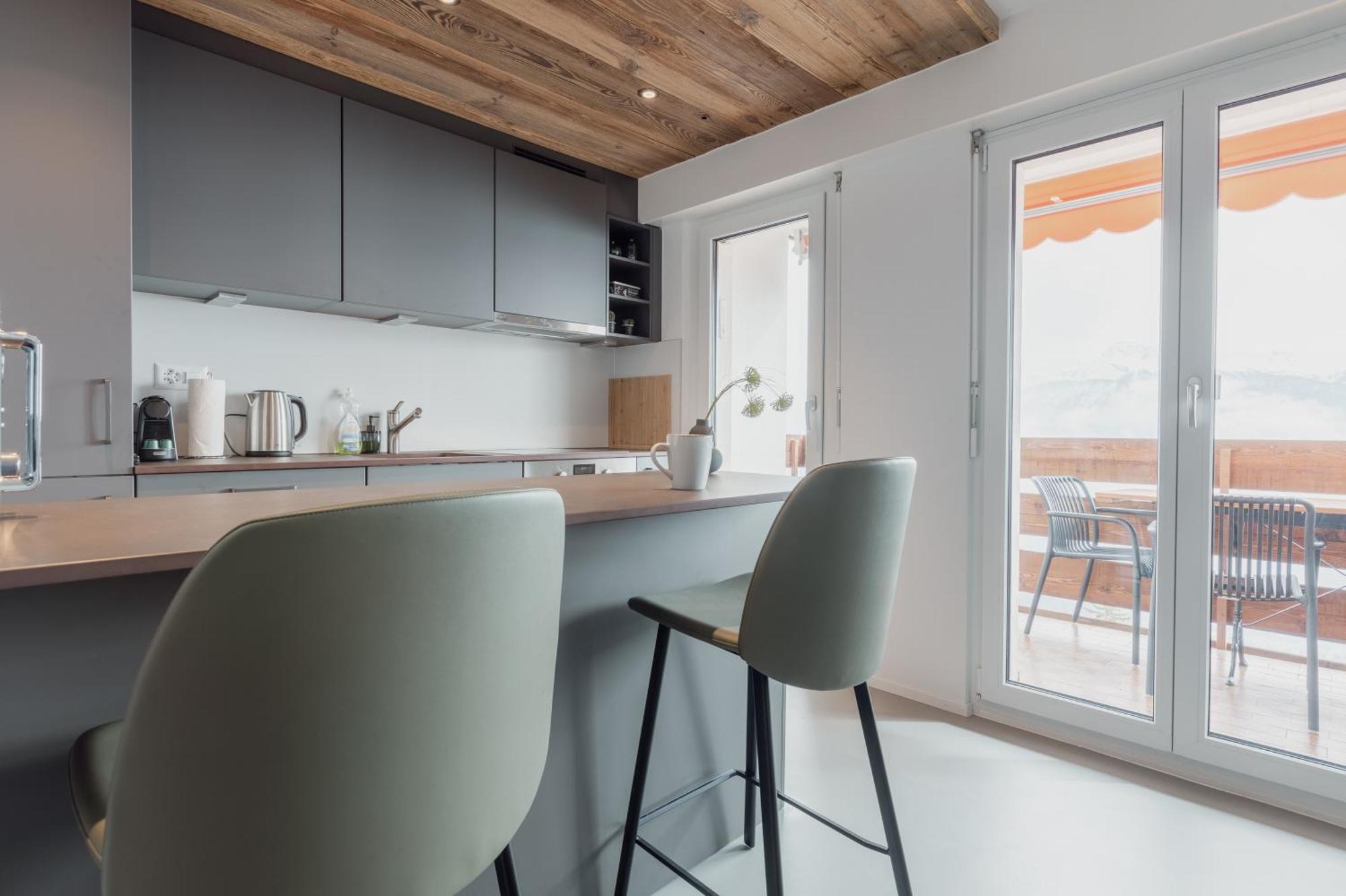 Magnifique Appartement Proche Du Centre Crans-Montana Exteriér fotografie